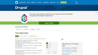 
                            10. Two steps login | Drupal.org
