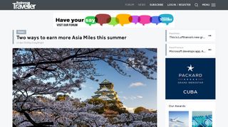 
                            12. Two ways to earn more Asia Miles this summer – Business Traveller