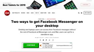 
                            11. Two ways to get Facebook Messenger on your desktop - CNET