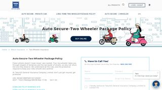 
                            12. Two Wheeler Insurance, Buy Bike & Scooter Insurance at Tata AIG