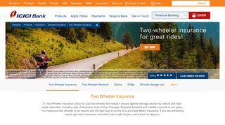 
                            4. Two Wheeler Insurance: Buy / Renew Bike Insurance ... - ICICI Bank