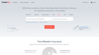 
                            4. Two Wheeler Insurance: Compare & Renew Bike ... - Coverfox.com
