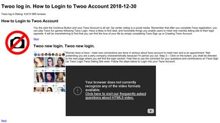 
                            8. Twoo log in. How to Login to Twoo Account 2018-12-30 - Airkhruang