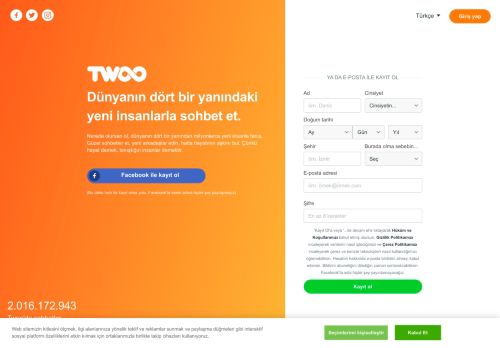 
                            1. Twoo - Yeni İnsanlarla Tanış