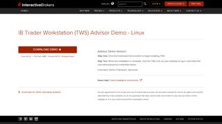 
                            12. (TWS) Advisor Demo - Interactive Brokers