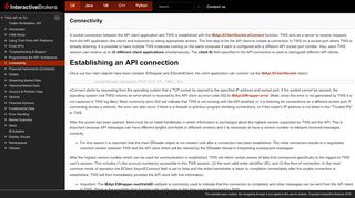 
                            4. TWS API v9.72+: Connectivity - Interactive Brokers