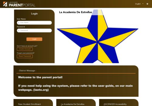 
                            13. txConnect for La Academia De Estrellas - txConnect : Login