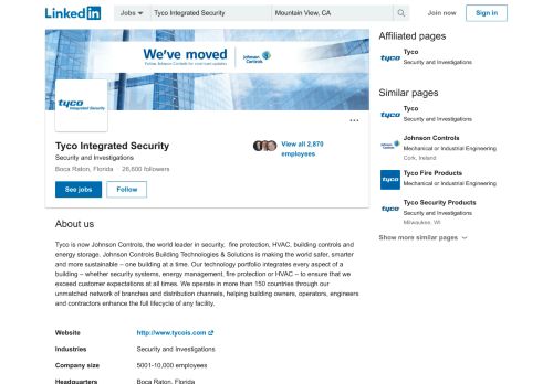 
                            11. Tyco Integrated Security | LinkedIn