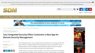 
                            9. Tyco Integrated Security Offers Customers a New App for Remote ...