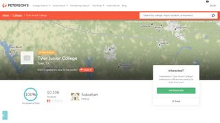 
                            9. Tyler Junior College - Tuition and Acceptance Rate - Peterson's