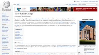 
                            2. Tyler Junior College - Wikipedia