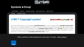 
                            8. Type copyright symbol (© & ℗ produced on Keyboard) - fsymbols