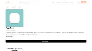 
                            4. Typeform - Integration Help & Support | Zapier
