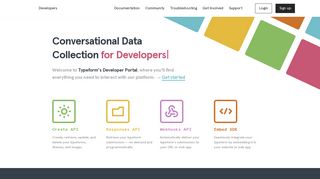 
                            2. Typeform's Developer Platform