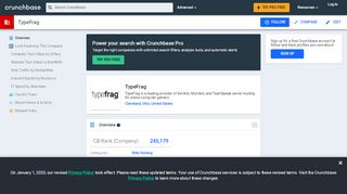 
                            12. TypeFrag | Crunchbase
