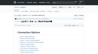 
                            9. typeorm/connection-options.md at master · typeorm/typeorm · GitHub