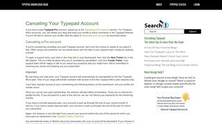 
                            8. Typepad Knowledge Base: Canceling Your Typepad Account
