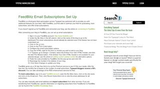 
                            9. Typepad Knowledge Base: FeedBlitz Email Subscriptions ...