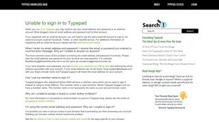 
                            2. Typepad Knowledge Base: Unable to sign in to Typepad