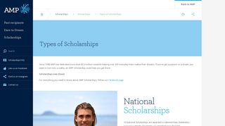 
                            2. Types of Scholarships | AMP