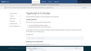 
                            8. TypeScript in 5 minutes · TypeScript