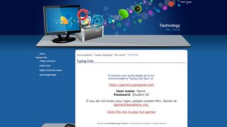 
                            7. Typing Club - Aurora Academy