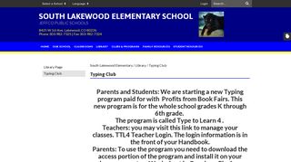 
                            12. Typing Club - South Lakewood Elementary