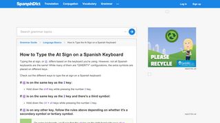 
                            3. Typing the At Sign on a Spanish Keyboard | SpanishDict