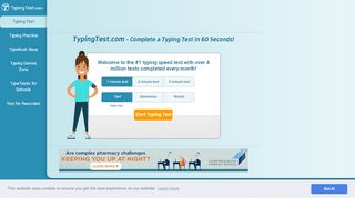 
                            13. TypingTest.com - Complete a Typing Test in 60 Seconds!