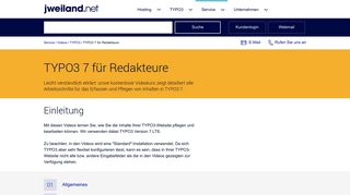 
                            11. TYPO3 7.6 für Redakteure - kostenlose Video Anleitungen - jweiland.net