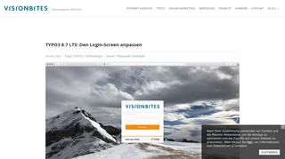 
                            3. TYPO3 8.7 LTS: Den Login-Screen anpassen