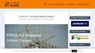 
                            11. TYPO3 9.2 - Fourteen Main Changes | TYPO3worx - 