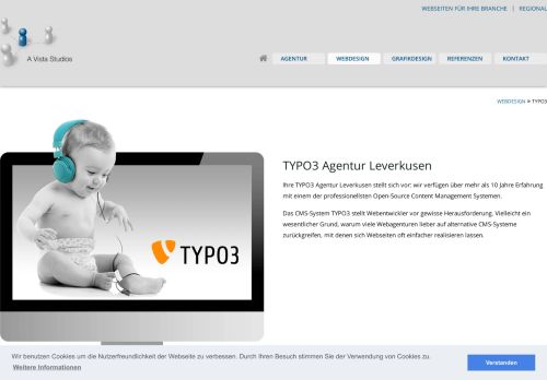 
                            10. TYPO3 Agentur Leverkusen - A Vista Studios