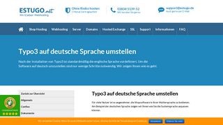
                            10. Typo3 auf deutsche Sprache einstellen › Shop Hosting von ESTUGO