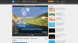 
                            11. TYPO3 Certified Integrator - Teste dein Wissen - Slideshare