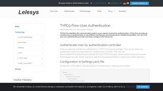 
                            2. TYPO3 Flow User Authentication - Technology - Blog - www.lelesys.com