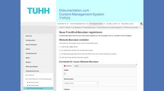 
                            1. TYPO3-interne Benutzer | TYPO3 Doku TUHH