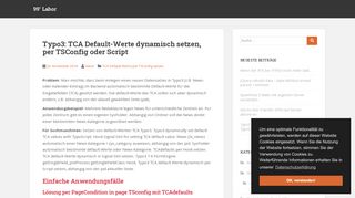 
                            2. Typo3: TCA Default-Werte dynamisch setzen, per TSConfig oder ...