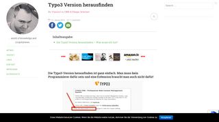 
                            4. Typo3 Version herausfinden ist ganz einfach - blogperle