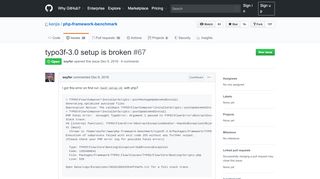 
                            4. typo3f-3.0 setup is broken · Issue #67 · kenjis/php-framework ... - GitHub