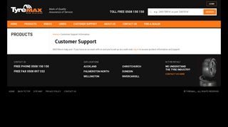 
                            3. Tyremax - Customer support