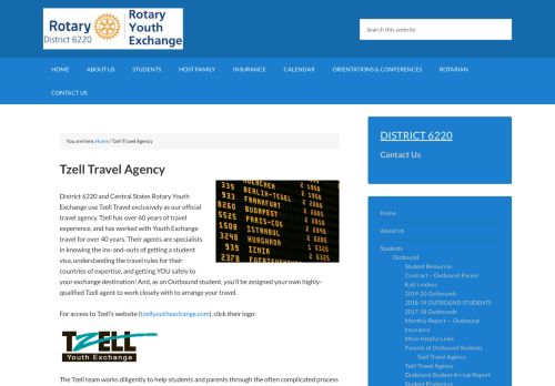 
                            6. Tzell Travel Agency - Rotary Youth Exchange, District 6220
