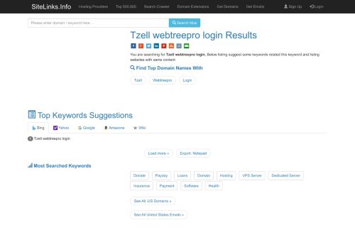 
                            10. Tzell webtreepro login Results For Websites Listing - SiteLinks.Info
