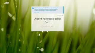 
                            5. U bent nu uitgelogd bij ADP - ADP Login