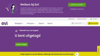 
                            3. U bent succesvol uitgelogd | Evi van Lanschot