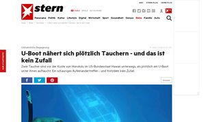 
                            12. U-Boot nähert sich plötzlich Tauchern - das ist kein Zufall | STERN.de