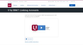 
                            3. U by BB&T: Linking Accounts Video | Education Center | BB&T Bank