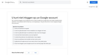 
                            6. U kunt niet inloggen op uw Google-account - Google Drive Help