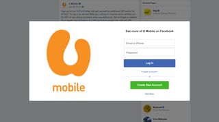 
                            6. U Mobile - Sign up for our #UCard today and get yourself... | Facebook