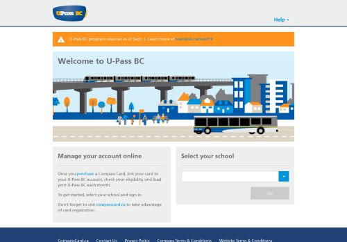 
                            4. U-Pass BC Login